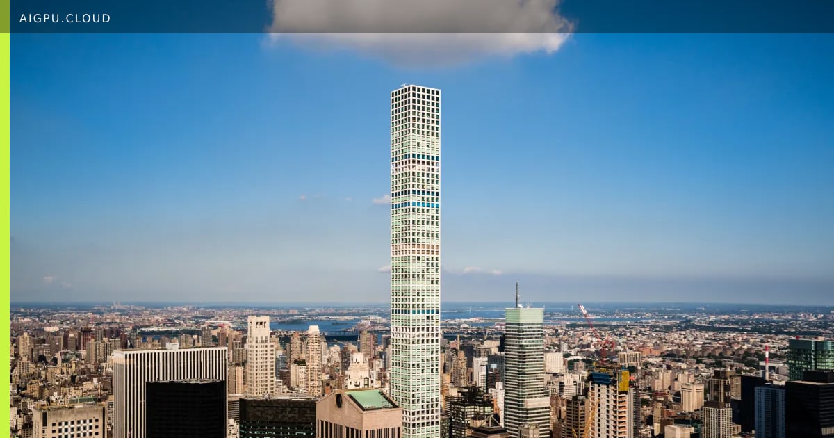 Illustration of an AI data center amid Climate Week NYC backdrop