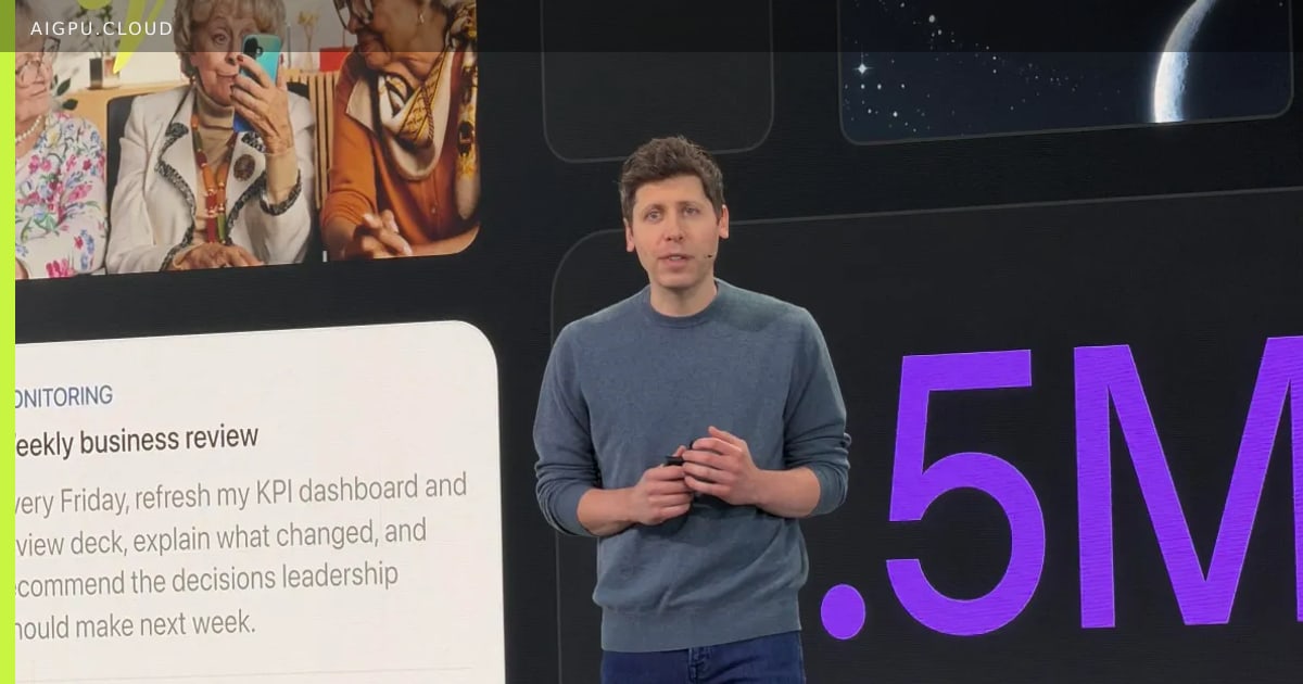 A colorful AI agent named Dots with expressive eyes, representing OpenAI's upcoming hardware integration plan