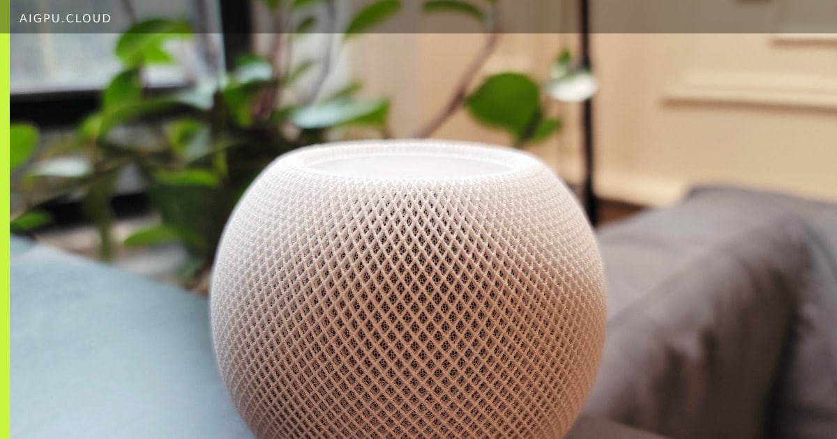 Apple HomeView smart home hub on a kitchen counter