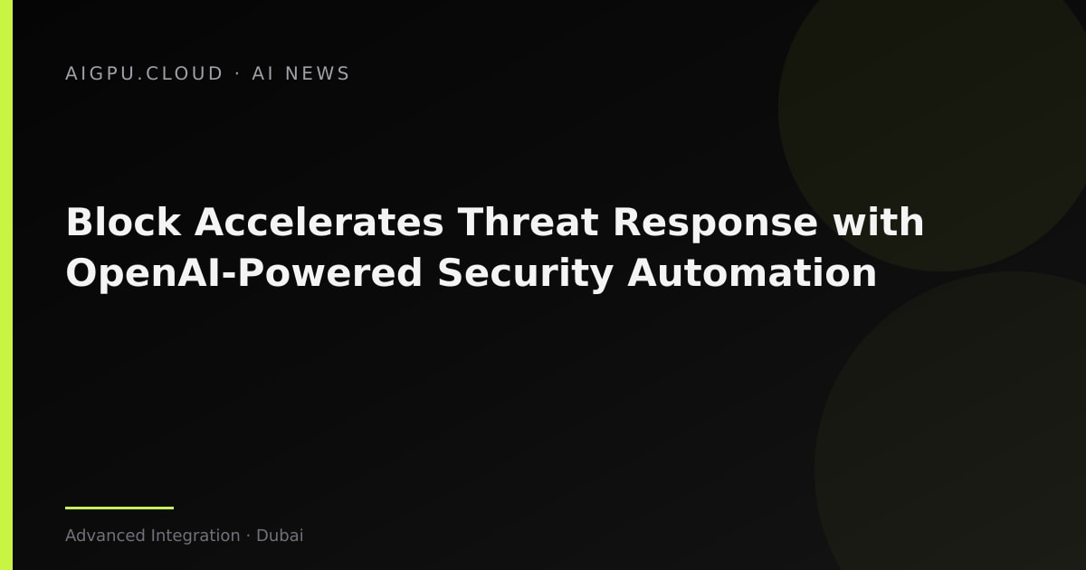 Block security team using AI-assisted threat investigation dashboard