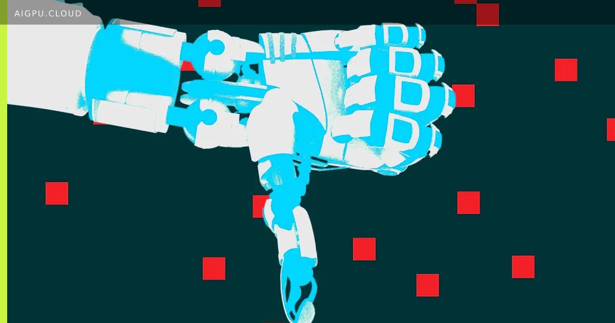 Illustration of a humanoid robot facing a human fighter in a ring