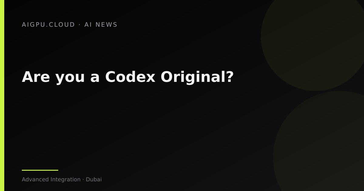 OpenAI Codex Originals program banner