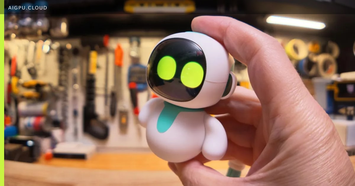 Eiliko robot toy on a table