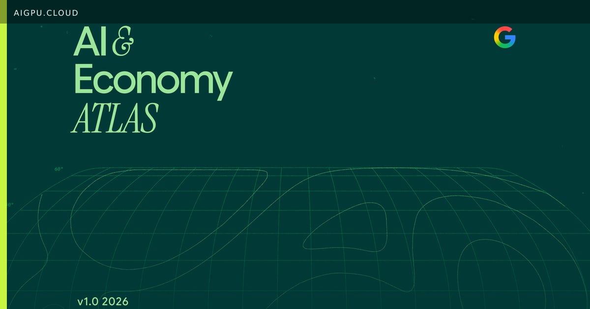 Google AI & Economy ATLAS dashboard visualization showing global AI adoption trends