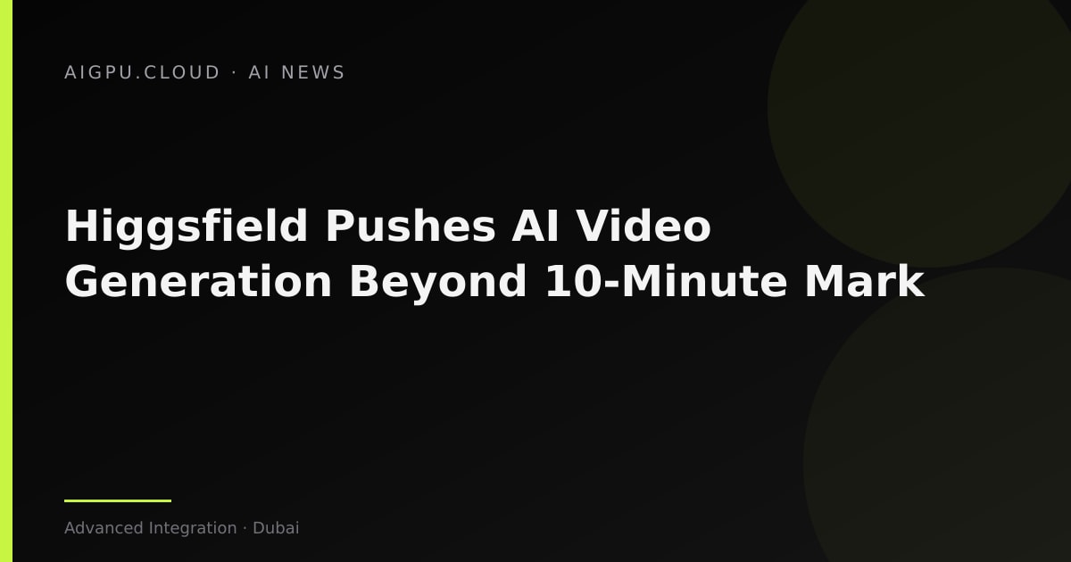 Abstract visualization of AI video generation pipeline extending across timeline