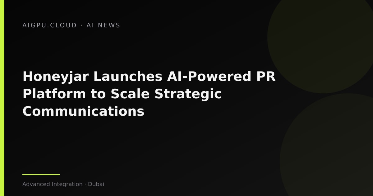 Honeyjar AI PR platform dashboard screenshot
