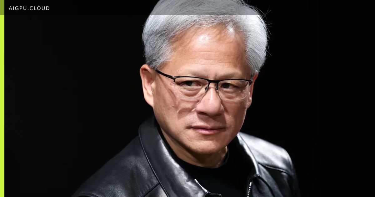 Jensen Huang, CEO of NVIDIA, speaking at a technology conference.