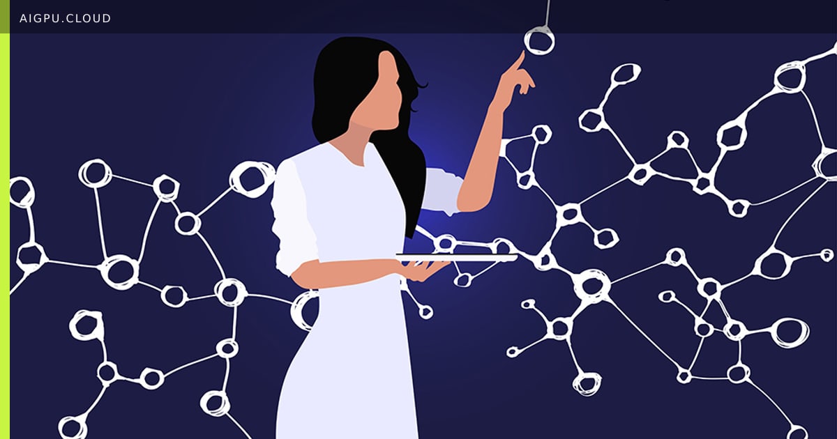 Illustration of AI accelerating academic research