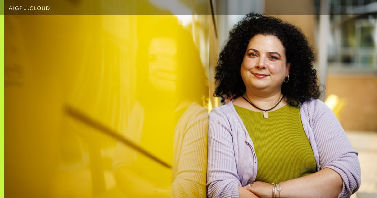 MIT researcher Christina Delimitrou working on data center efficiency optimization