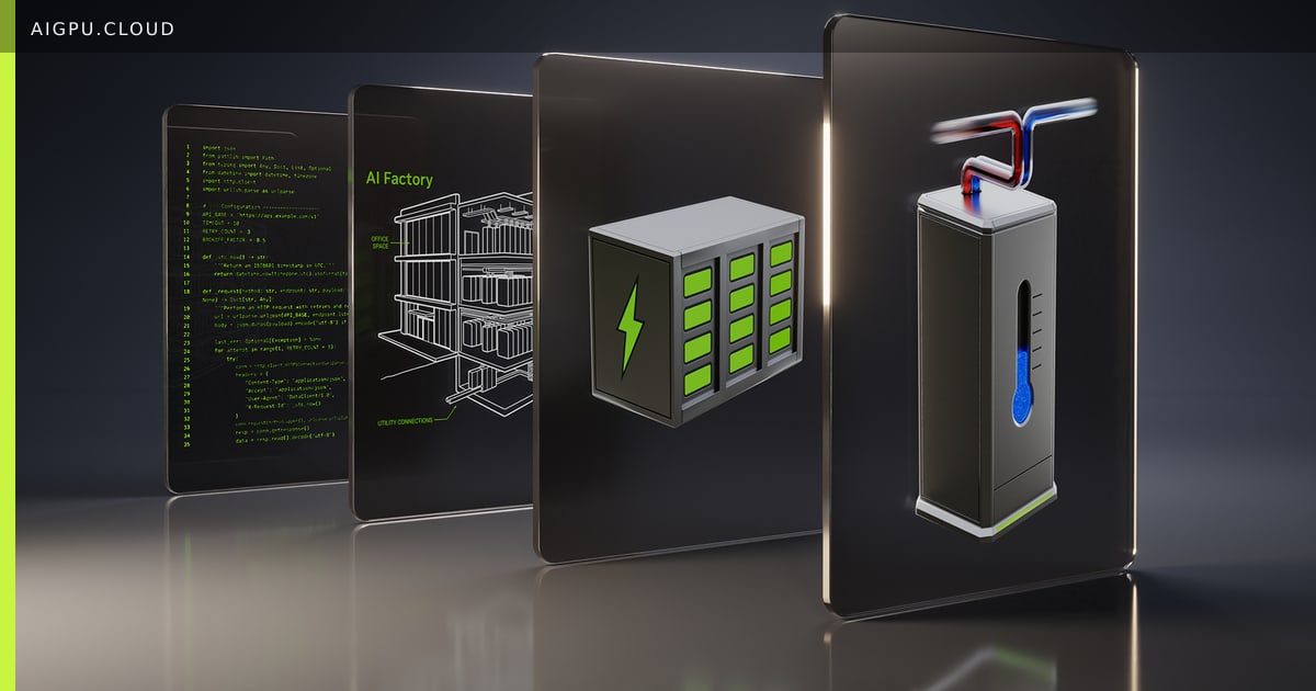Battery energy storage and liquid cooling infrastructure supporting an AI factory