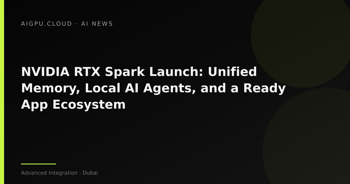 NVIDIA RTX Spark laptop showcasing unified memory and AI compute
