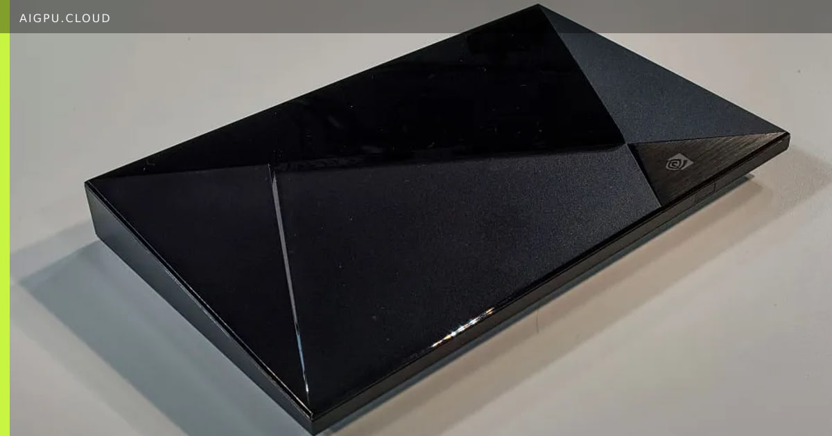 Nvidia Shield TV Pro streaming device on a retail shelf