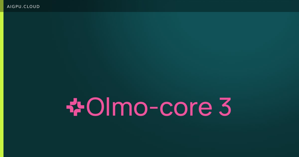 Diagram of Olmo-core 3 MoE training pipeline across GPU cluster