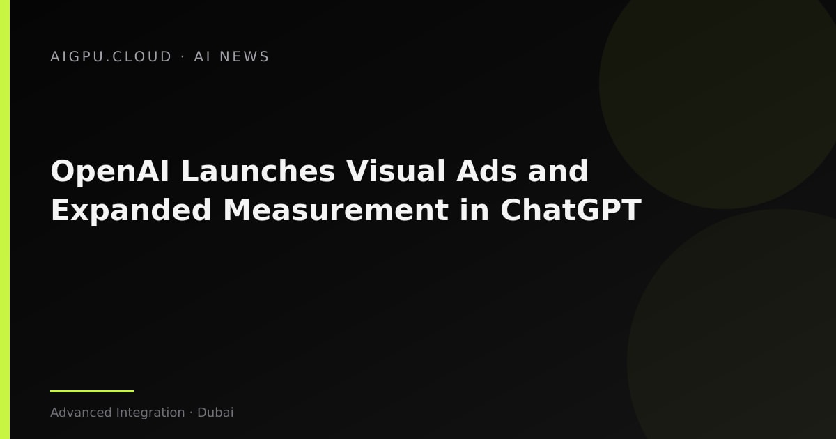 ChatGPT interface showing a visual ad banner alongside AI response