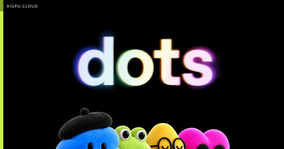 OpenAI Dots persistent AI agents interface showing customizable blob characters and multi-step task execution across messaging platforms