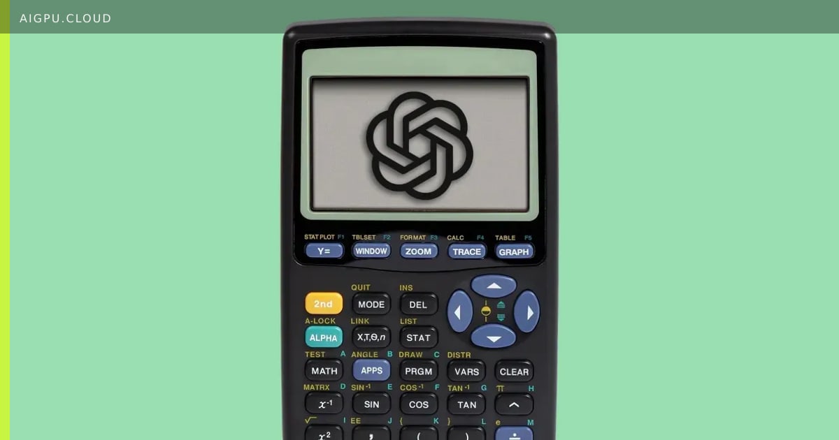 Illustration of AI solving complex mathematical equations