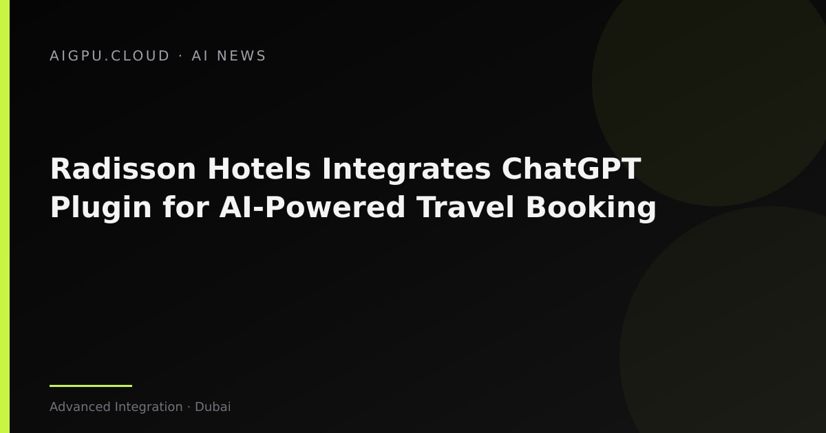 Radisson Hotel Group ChatGPT plugin interface showing hotel search results
