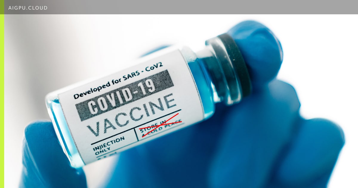 Illustration of a lipid nanoparticle shielding an RNA vaccine molecule