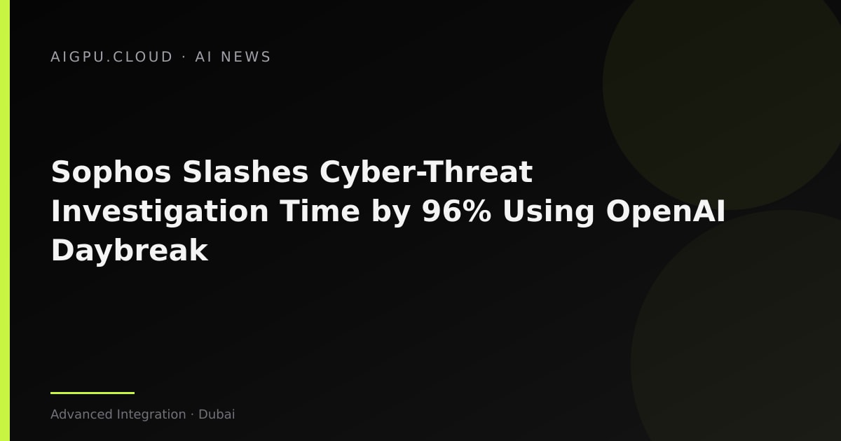 Sophos security analysts reviewing AI‑driven threat alerts on a GPU‑accelerated dashboard