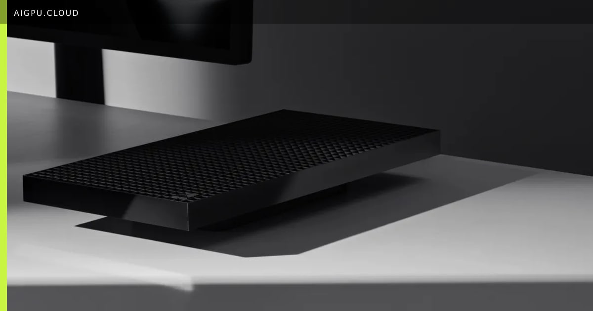 Microsoft Surface RTX Spark Dev Box on a workstation desk