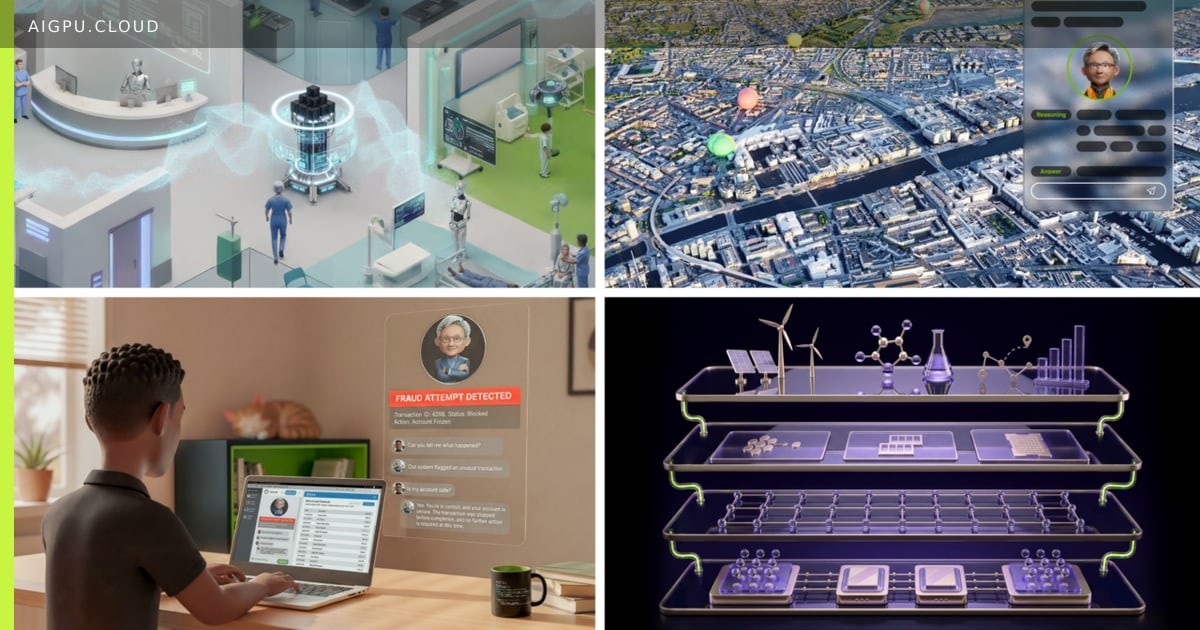 Illustration of UK AI deployment across healthcare, finance, energy and smart cities