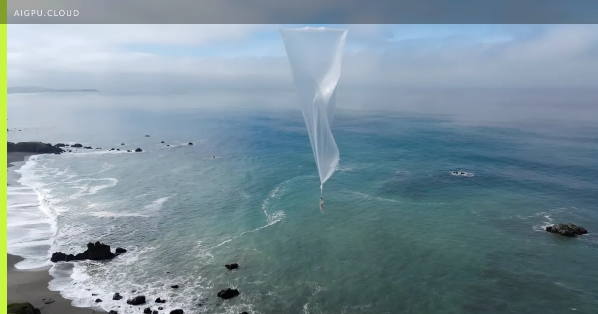 Autonomous weather balloons in stratosphere collecting atmospheric data for AI forecasting model