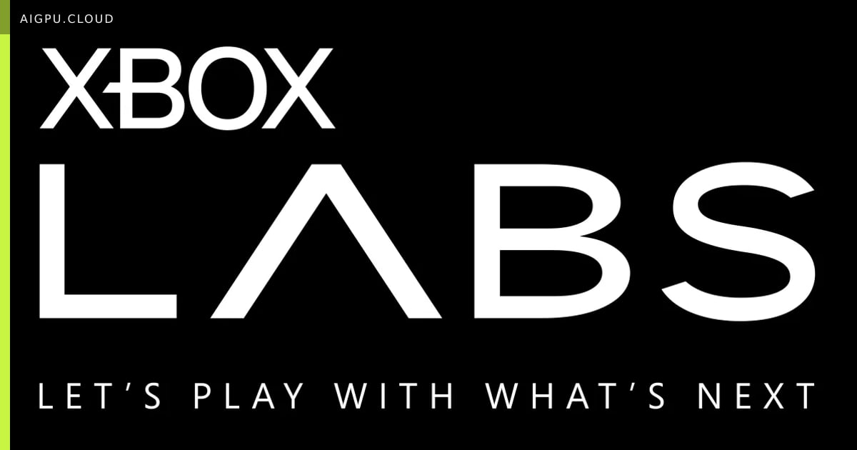 Xbox Labs logo with AI circuit pattern